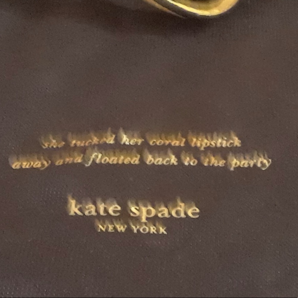 Hand bag Kate Spada leather yellow color.